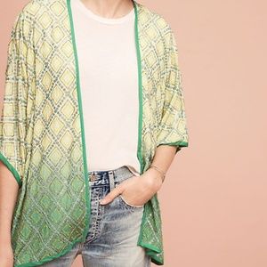 Anthropologie Mariel Embellished Kimono NWT